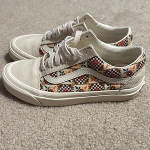 Vans Multicolor Floral Checkered Sneakers
